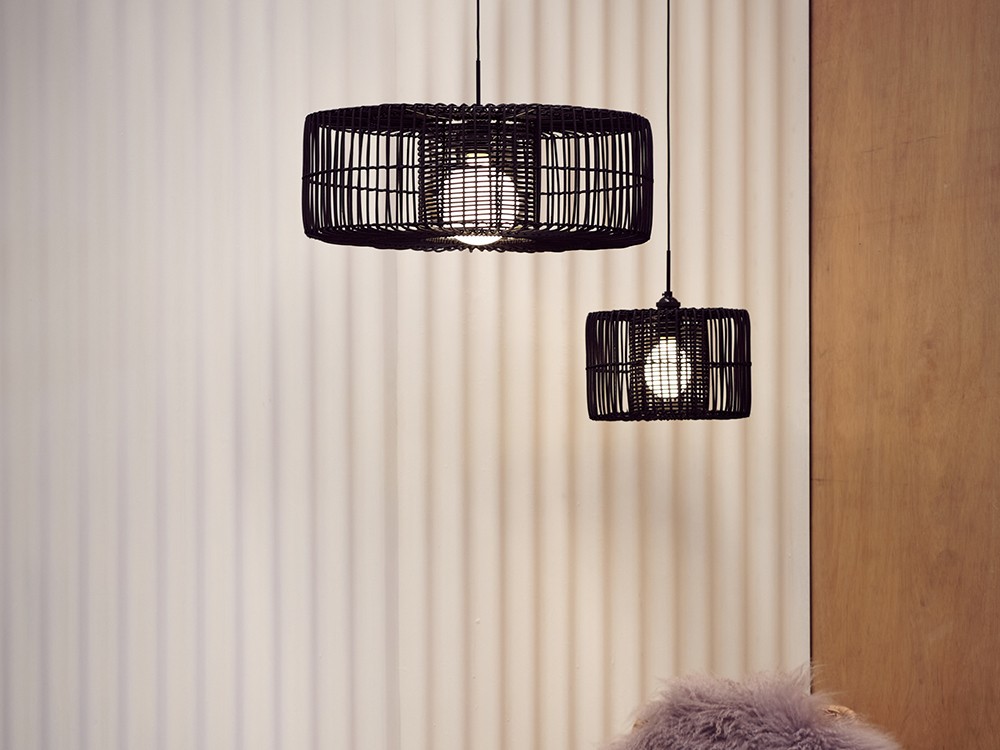 101026 Подвесной светильник черный металл 60 см Aromas del Campo Hedula 