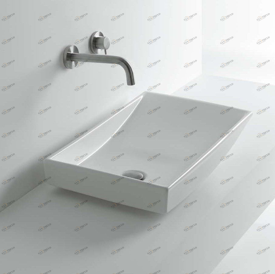 41854 Накладная раковина под столешницу  овальная Santreyd 