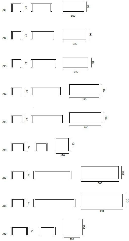 de Sede Прямоугольный стол sun-id-1385347 - Вид №3