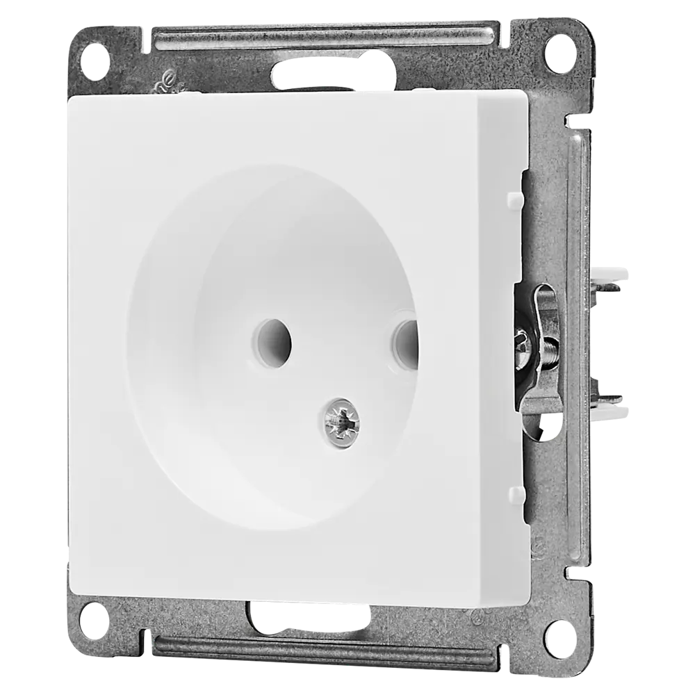 Розетка встраиваемая Systeme Electric AtlasDesign без заземления цвет белый STLM-2121246 - Вид №1