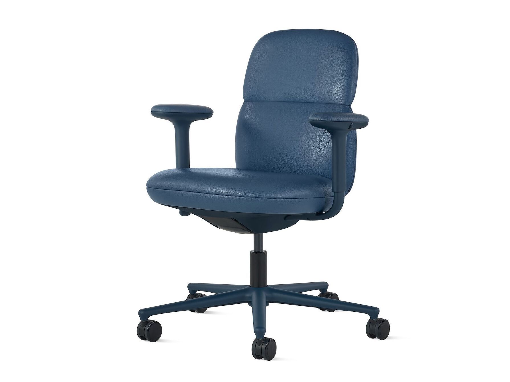 Кожаный поворотный операционный офисный стул с подлокотниками Herman Miller Asari ARCH-00066238