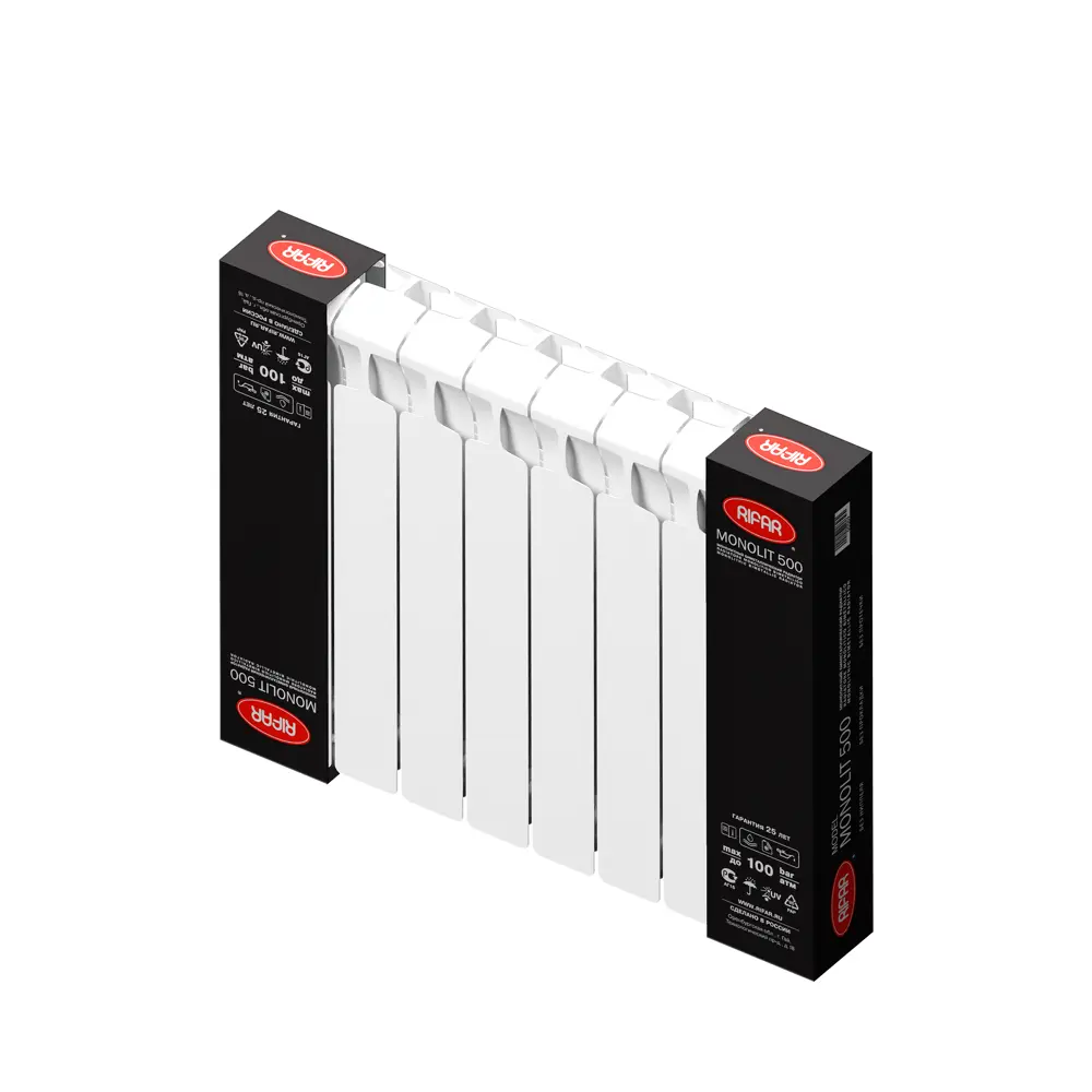 RIFAR Monolit 500 - Биметаллический радиатор с монолитной конструкцией, 8 секций 18722909 STLM-0012195 - Вид №8