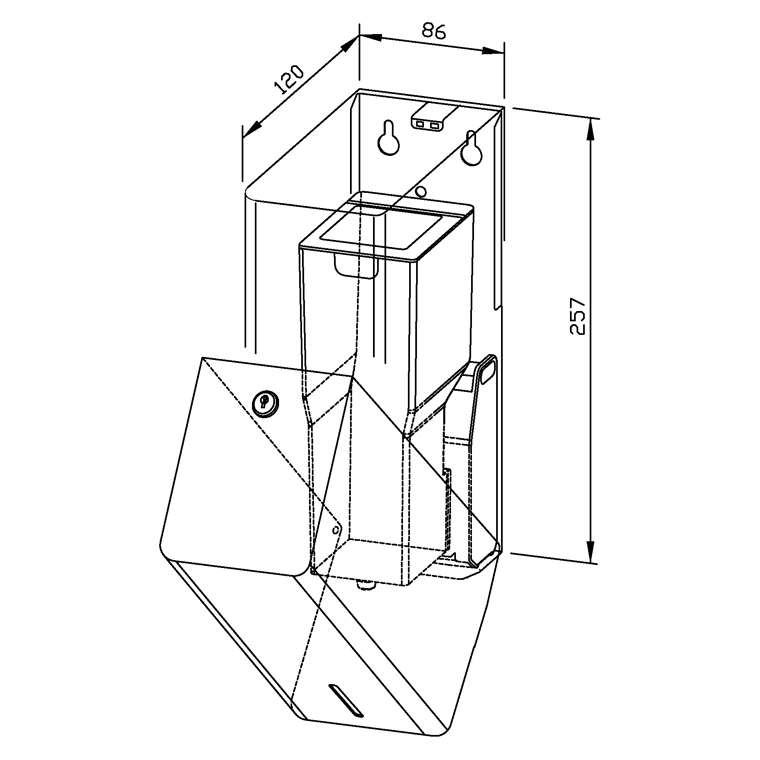 728817 Сенсорный дозатор дезинфицирующего средства PP101e-7 WAGNER_EWAR Wagner Ewar  - Вид №1