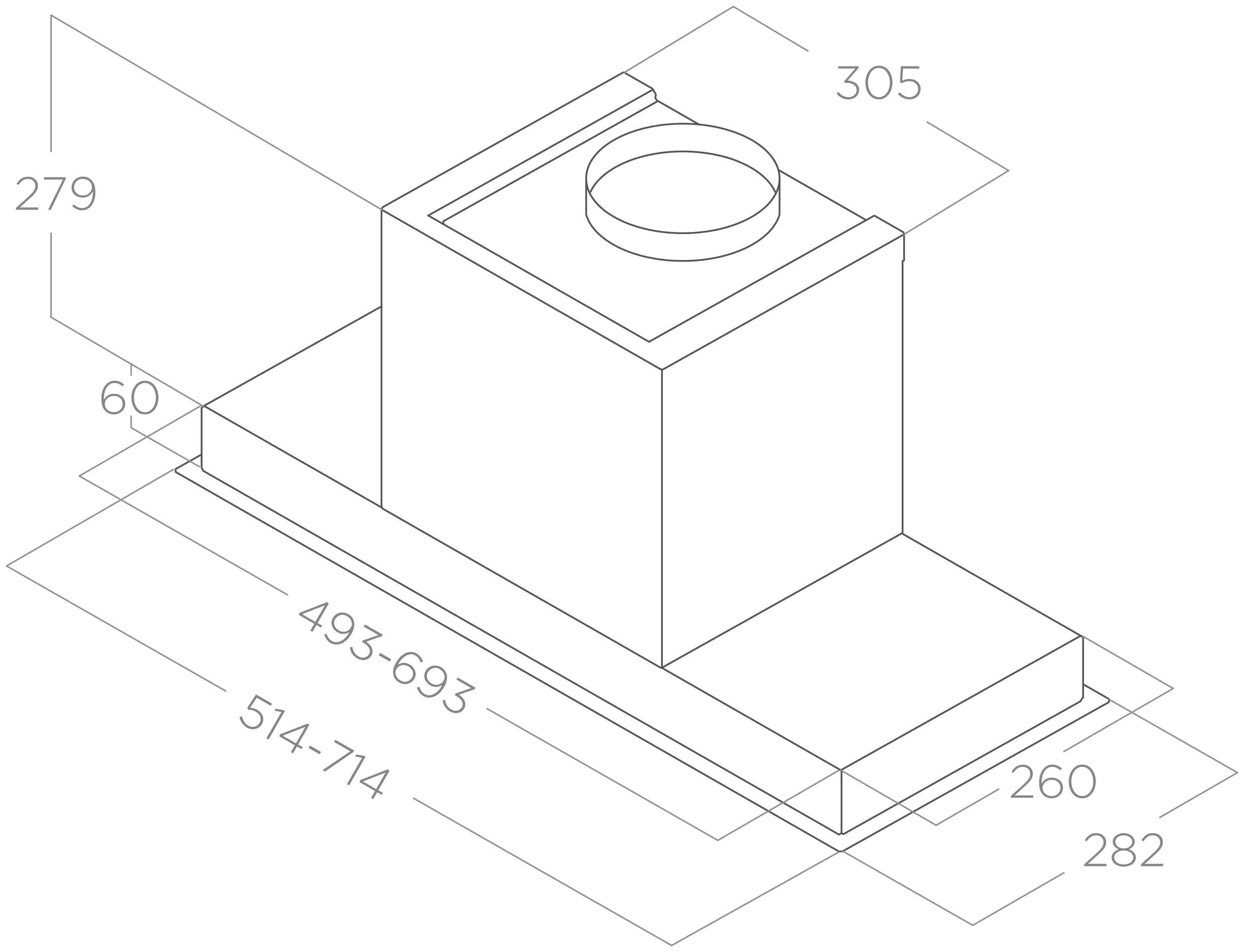 9226645 Вытяжка полновстраиваемая Elica HIDDEN 2.0 BL MAT/A/72 черный/черный STDN-0068658 - Вид №11