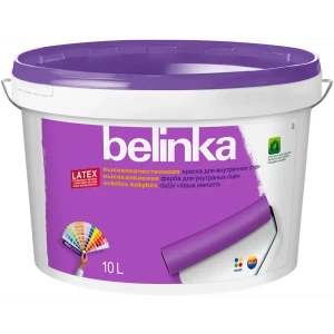 Краска для внутренних стен Belinka Latex B3 водостойкая матовая полупрозрачная 9.3 л
