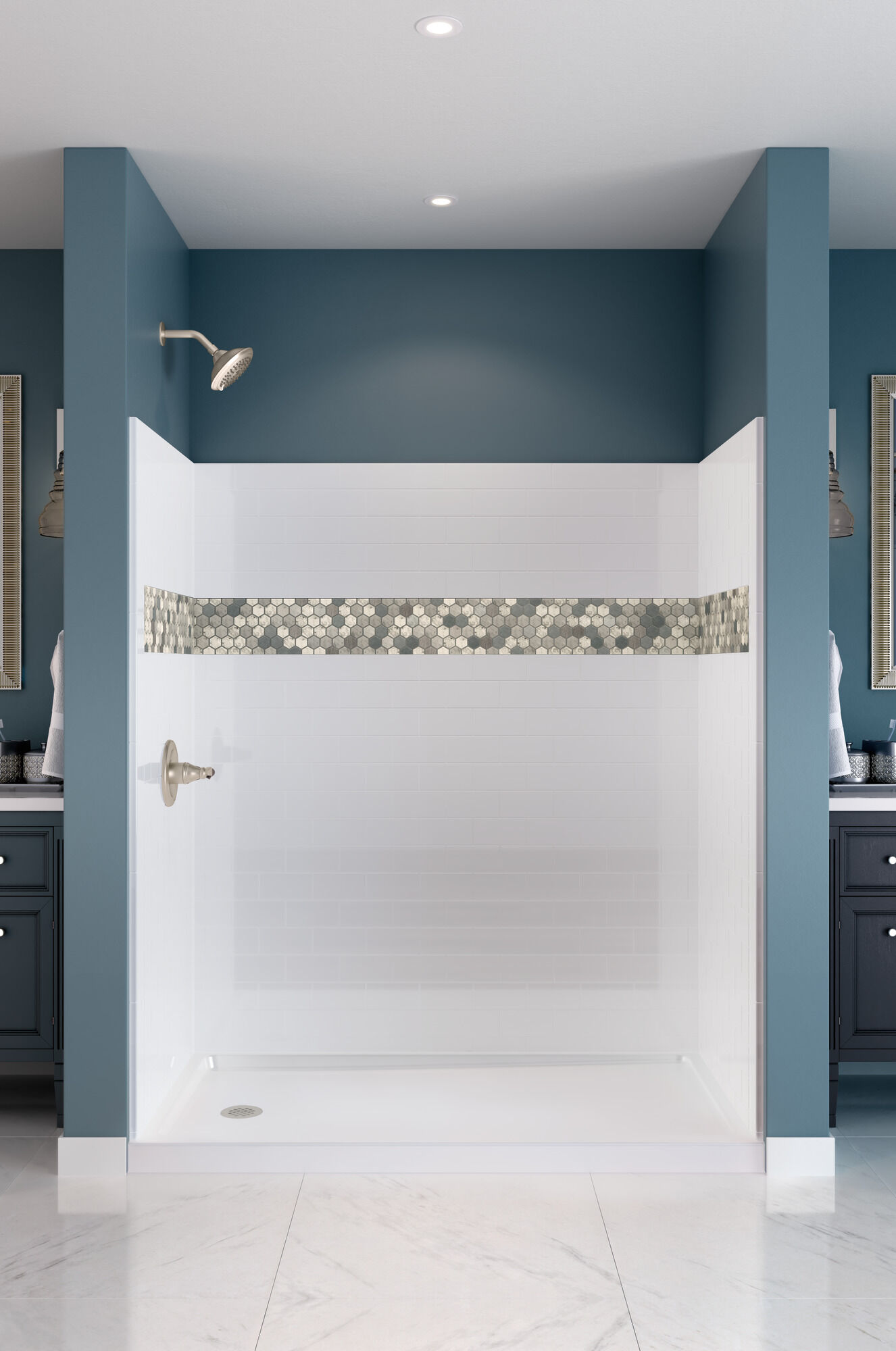 Подставка для душа 60 x 32 дюйма - левый слив Delta Faucet 40094L - Вид №1