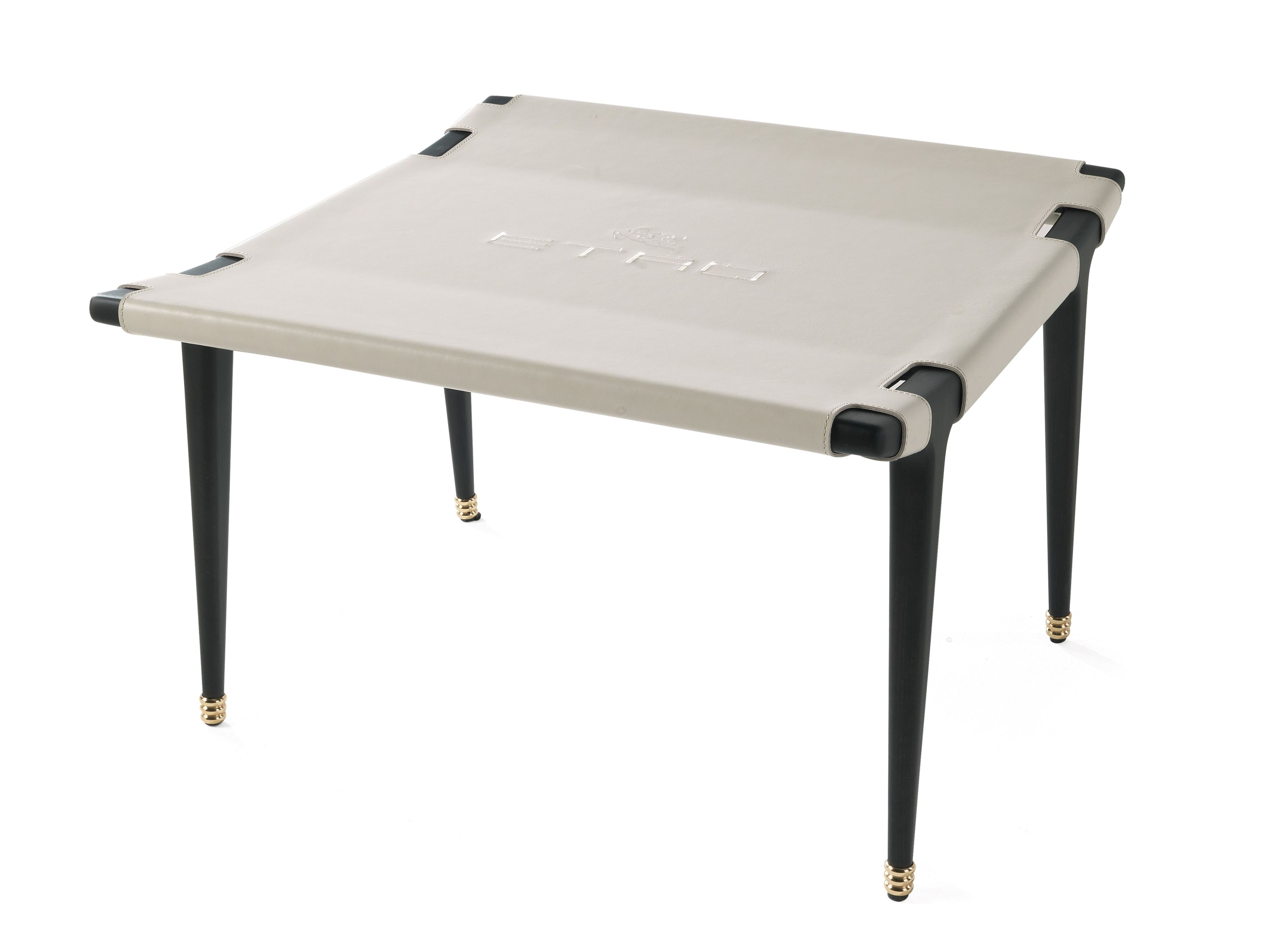 Квадратный стол из дерева и кожи ETRO Home Interiors Dinka ARCH-00104381 - Вид №2