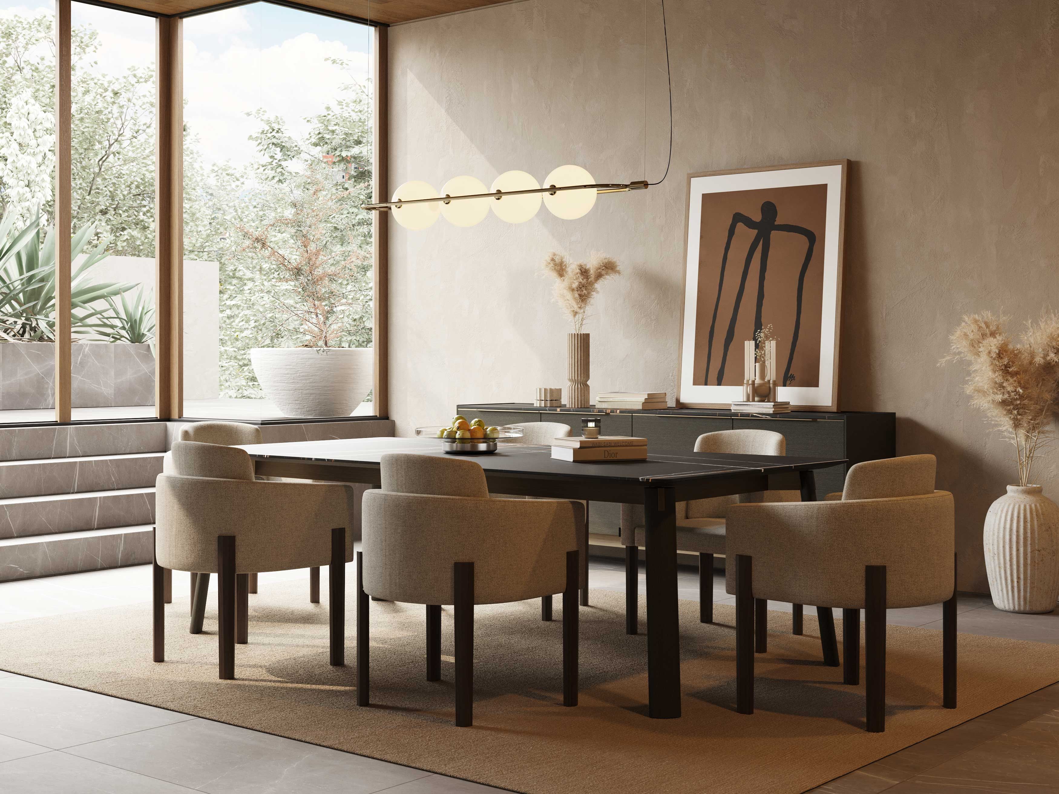 Выдвижной обеденный стол из дуба Stylish Club Landform ARCH-00142648 - Вид №8