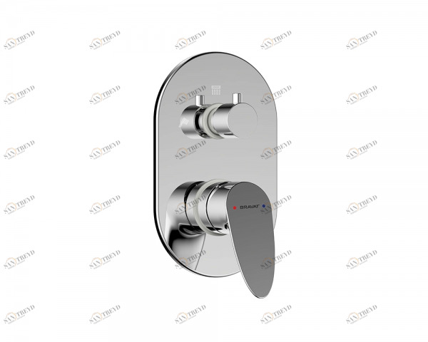 Смеситель встраиваемый в стену (3-функц.) DROP P69190C-RUS bravat