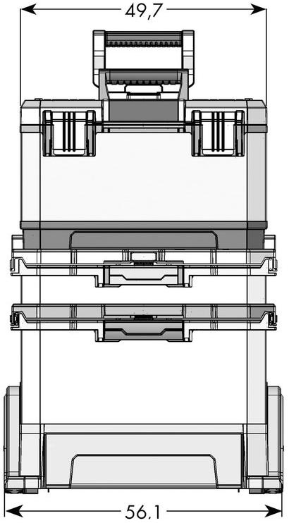 Würth Ящик для инструментов с колесами Cassette portautensili 0715930751 - Вид №2