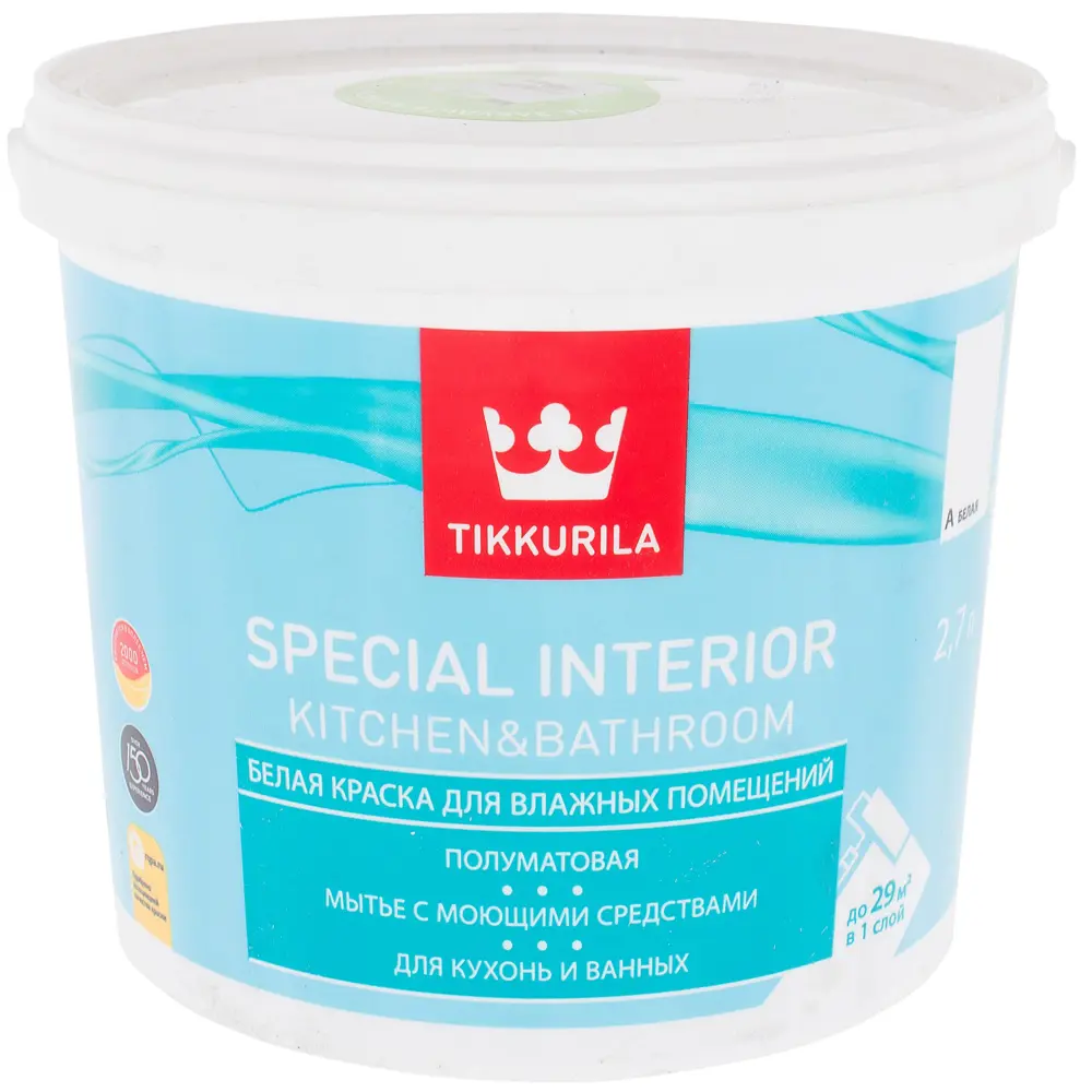 Краска Special Kitchen&Bathroom база A 2.7 л Tikkurila STLM-2191858