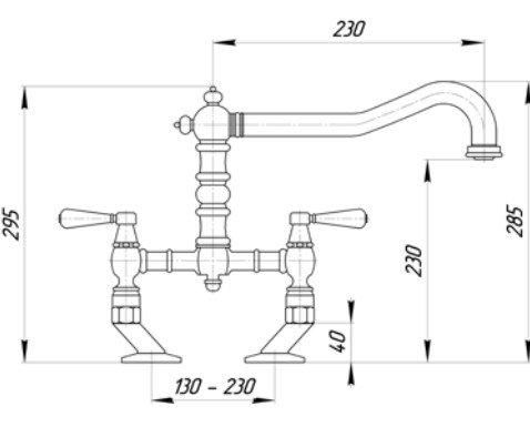 AV.CUC-479.СR Смеситель Migliore Cucina - Вид №1