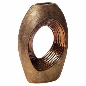 Ваза керамическая с отверстием золото Goldy 30,5 см GARDA DECOR - 045403 Золото