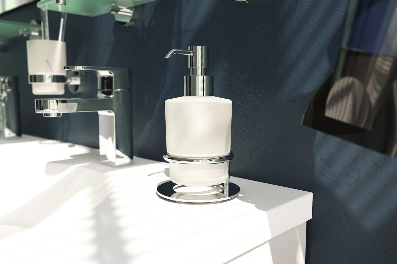 AWE 003 Держатель с дозатором жидкого мыла настольный ARTWELLE Universell - Вид №2