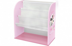 vpk-0001684.69 Стеллаж детский книжный Polini kids Disney baby 800 Минни Маус-Фея, с текстильными полками, белый- ВПК (Тополь)