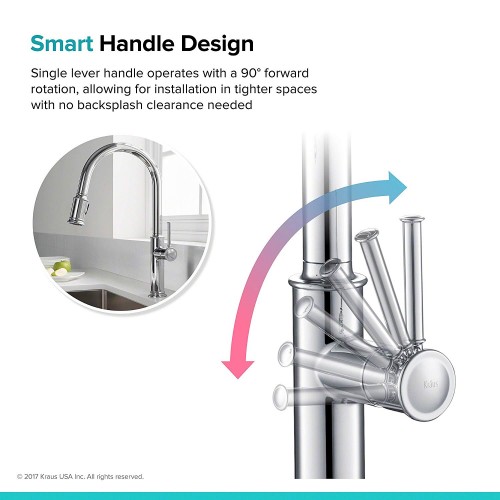 Кухонные смесители Sellette KPF-1680ORB латунь krausru  - Вид №8