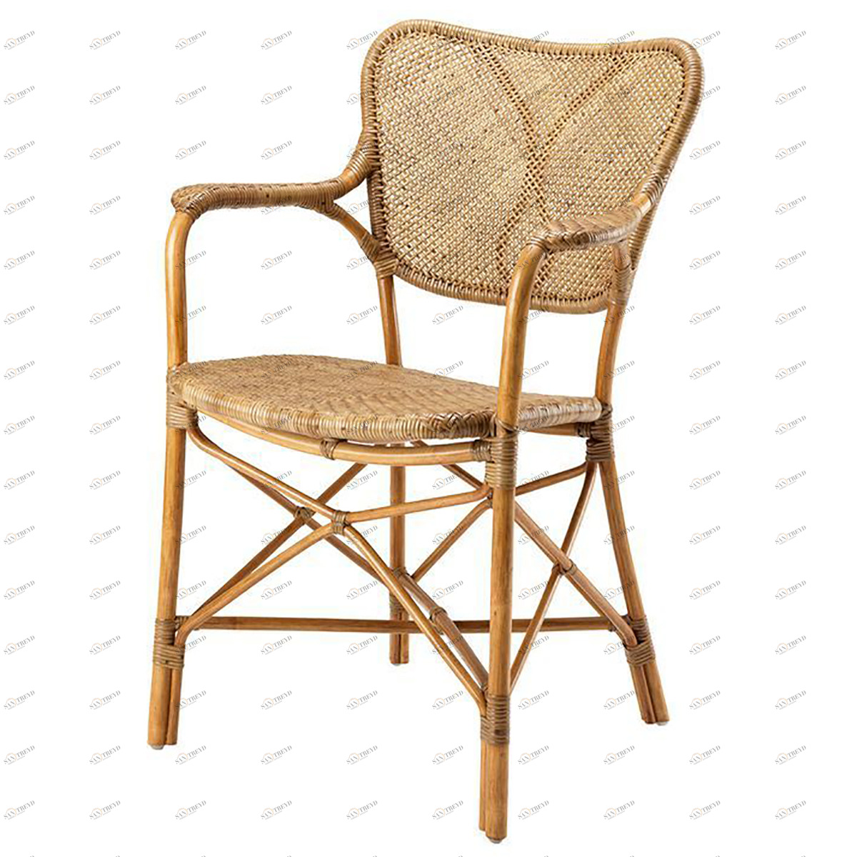 Стул Colony с подлокотниками от Eichholtz светло-коричневый EICHHOLTZ EICHHOLTZ 060765 Бежевый 