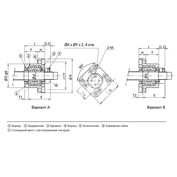 IS358 Опора ШВП FK10 ISKRA  - Вид №1