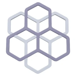 Подставка под горячее Esprado 2 в 1 17x15 см силикон цвет хром