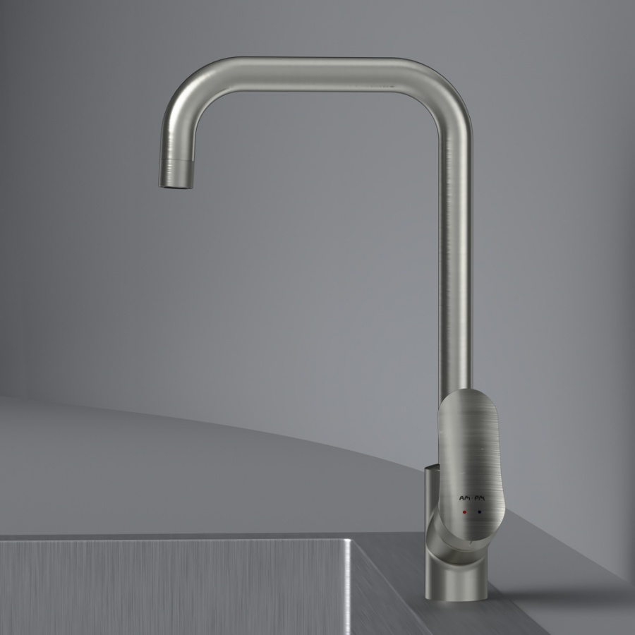 F8006011 смеситель для кухни G-образный излив сатин шт. AM.PM Like - Вид №4