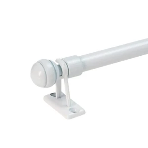 Карниз витражный ЭСКАР Сфера белый 60-80 см для легких штор 89370889