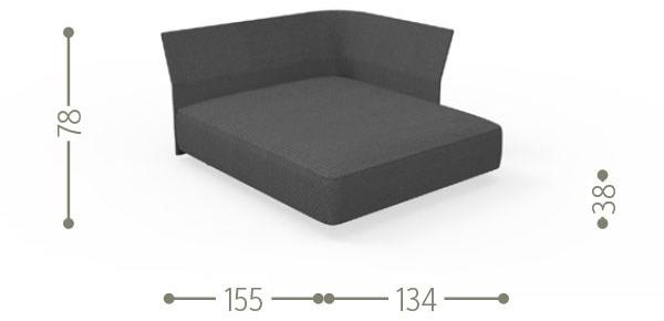 Talenti Модульный садовый диван из ткани и веревки Cliff sun-id-1425103 - Вид №45