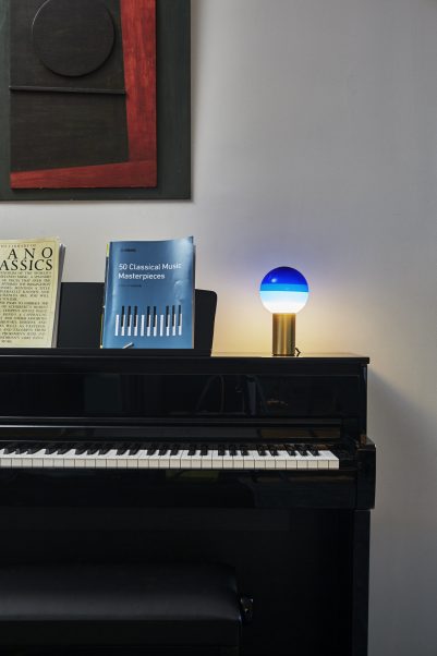 072879 Настольный светильник синий-латунь Marset Dipping Light  - Вид №1