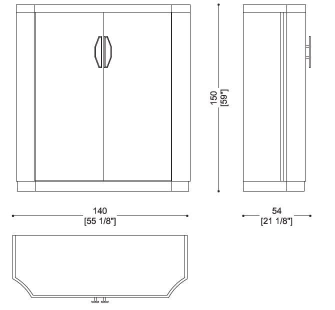 Шкаф с распашными дверцами со встроенным освещением Sicis ARCH-00045371 - Вид №3