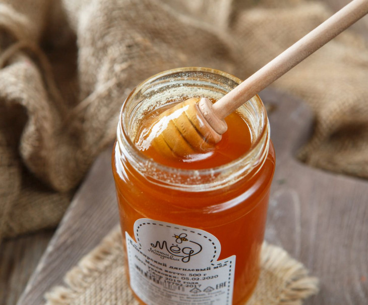 4121 Мед "Дягилевый". Урожай 2021 г. Вкусляндия  - Вид №1