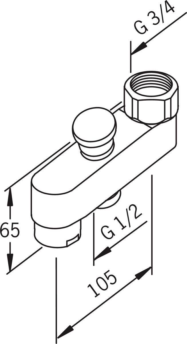 Oras 221200 Излив с переключателем 221200  Хром  - Вид №2