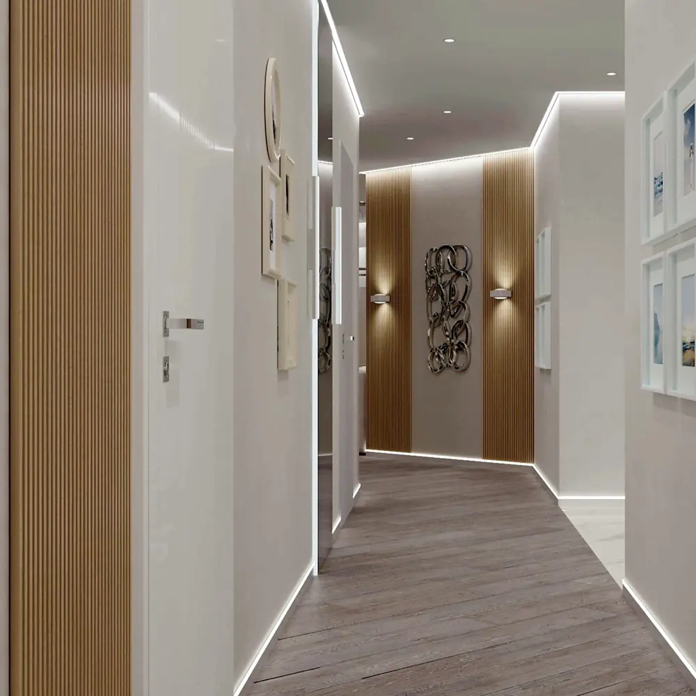 PORTIKA Декоративная рейка МДФ светлый сонома для современного интерьера 85314203 STLM-1446271 - Вид №2