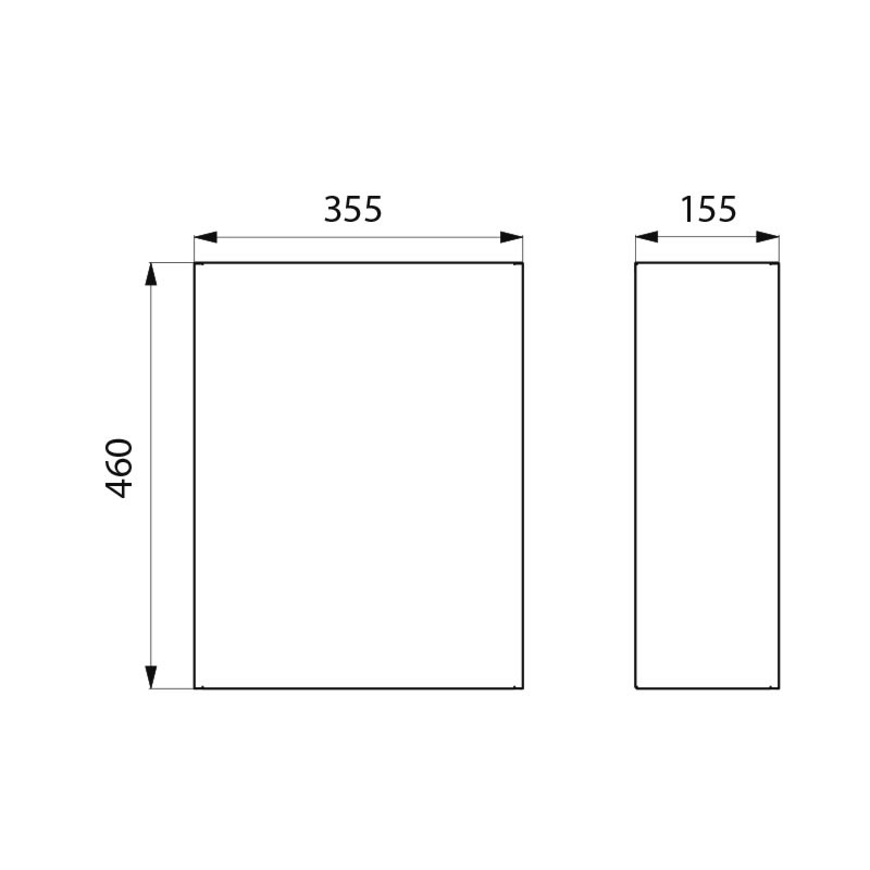510461P Настенная мусорная корзина из нержавеющей стали 304, 25 литров DELABIE  - Вид №1