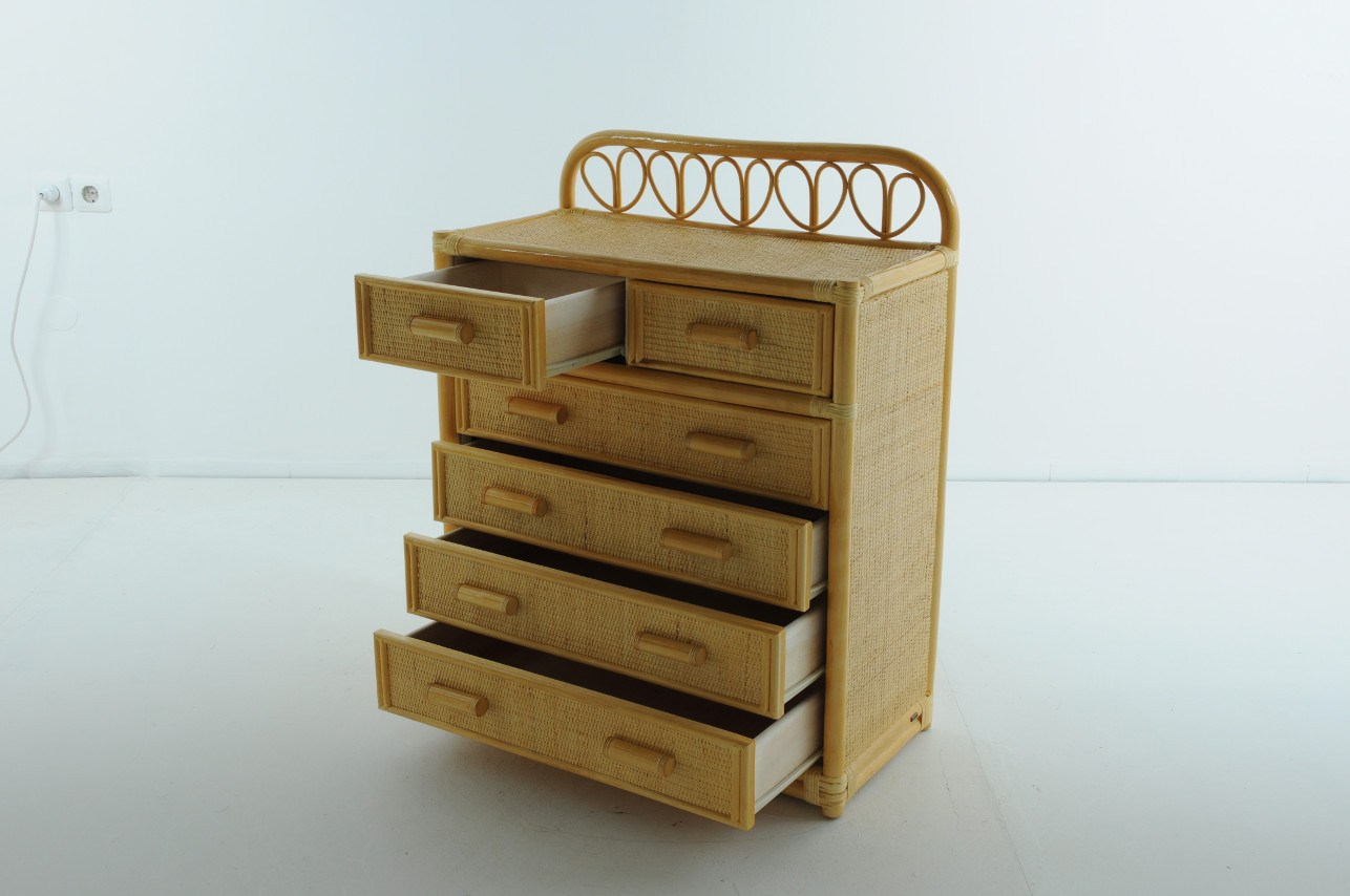 Комод из ротанга бежевый "Мед" 08/06 VINOTTI  00-3885284 Бежевый  - Вид №2