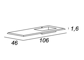 Мебель для ванной CEZARES BELLAGIO 105 White Stone - Вид №9