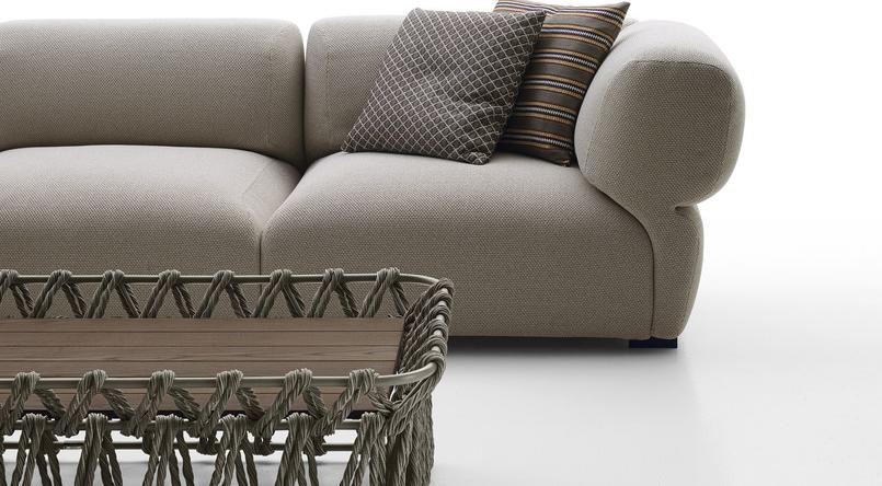 B&B Italia Outdoor Модульный угловой диван из ткани Butterfly sun-id-1421119 - Вид №2