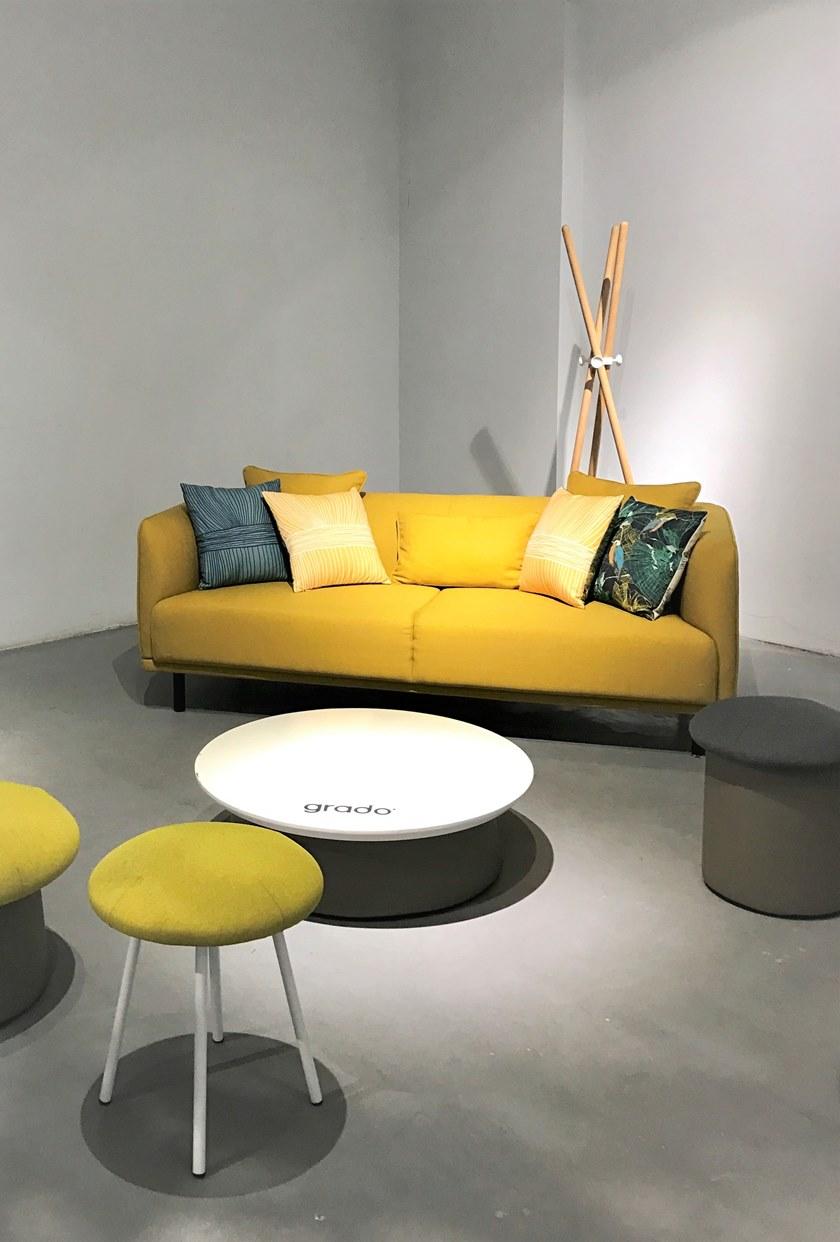 Grado Design Низкий табурет с тканевой обивкой Fungo Fun-ch-04 - Вид №6