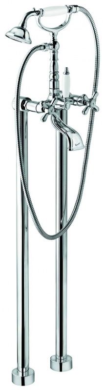 1261128OR Напольный смеситель Deco Old с ручным душем для ванной, цвет золото EMMEVI Decò old