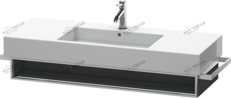 VE601504949 Тумбочка подвесная Vero #VE6015 1200 x 446 мм Графит матовый, декор Duravit