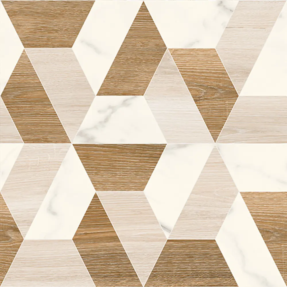 Керамогранит Классик «Вуд» 45х45см 1.42 м² цвет коричневый/белый LB CERAMICS STLM-2107104 - Вид №3