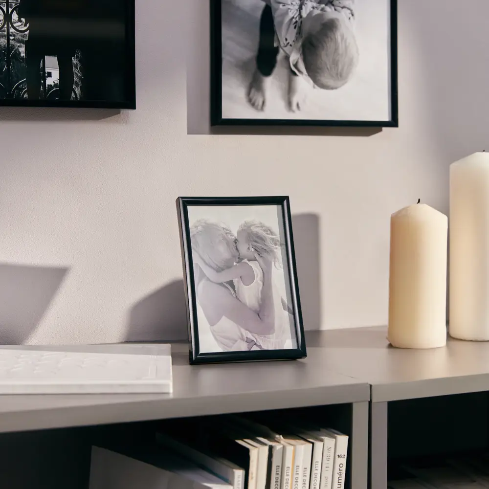 Рамка Inspire Lila 10x15 см пластик цвет черный STLM-2174861 - Вид №3