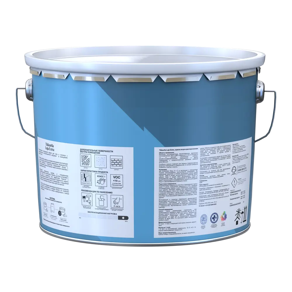 Краска Tikkurila Luja Extra: матовая моющаяся для интенсивной эксплуатации 87660327 STLM-0074695 - Вид №1