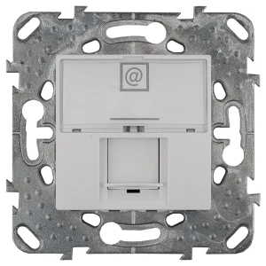Розетка компьютерная встраиваемая Systeme Electric Unica RJ45 UTP cat 5e цвет бежевый