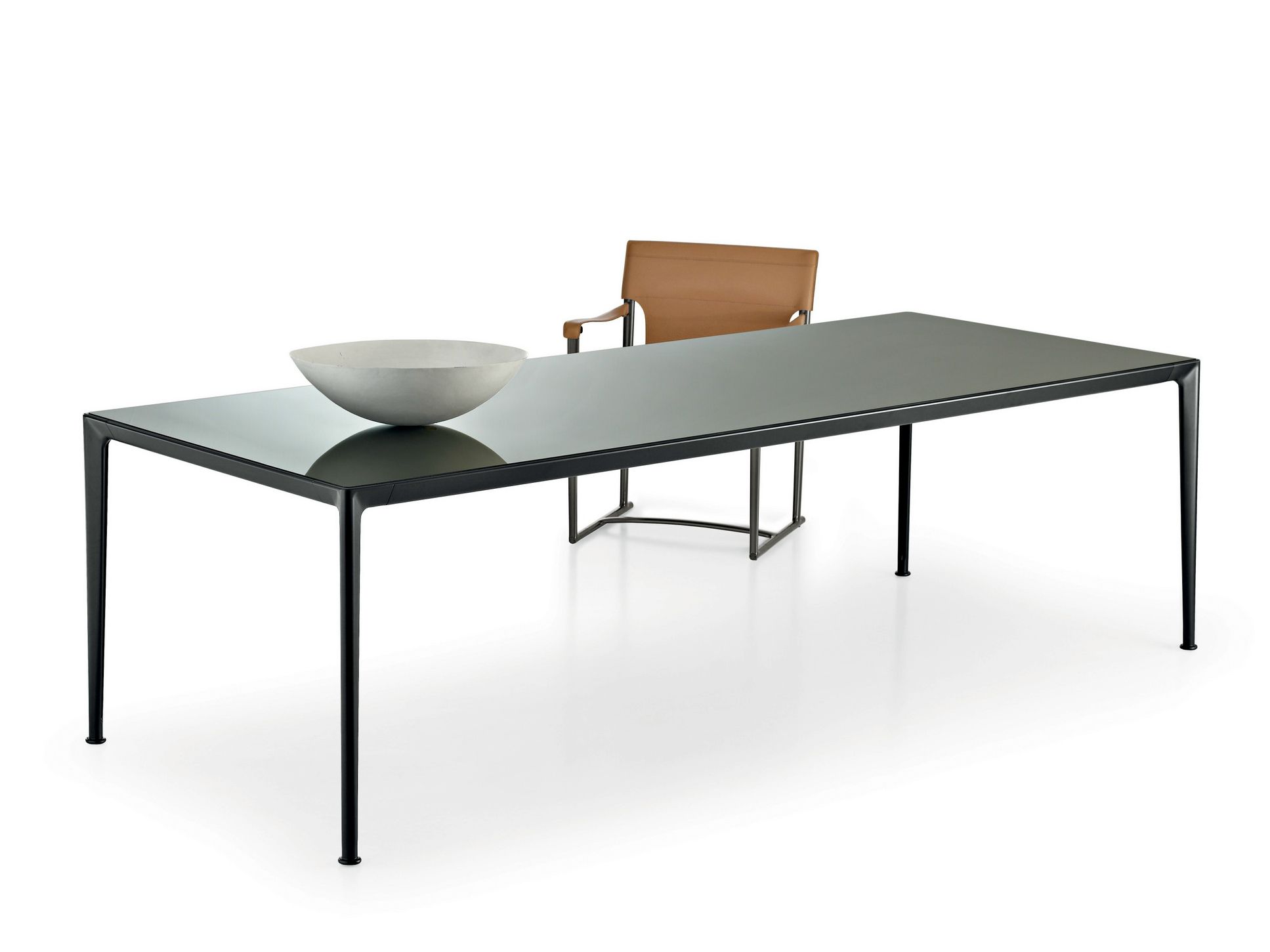 Прямоугольный стеклянный стол B&B Italia внутренний мирт ARCH-00000754