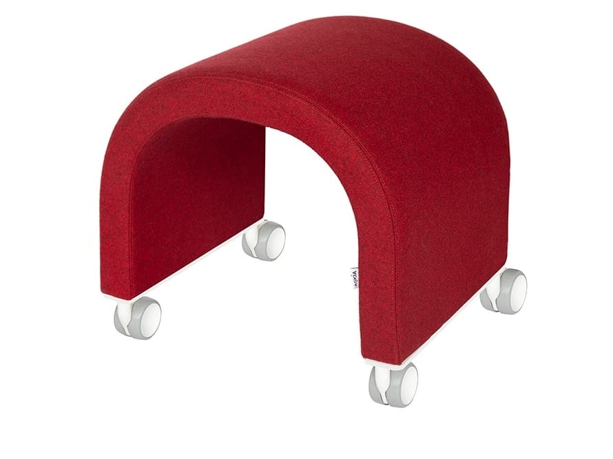 Низкая ткань мягкий стул с колесами Askia NOMAD ARCH-00003212