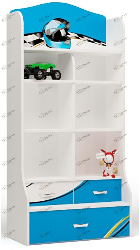 Стеллаж широкий ABC-KING La-Man голубой 4631148150867