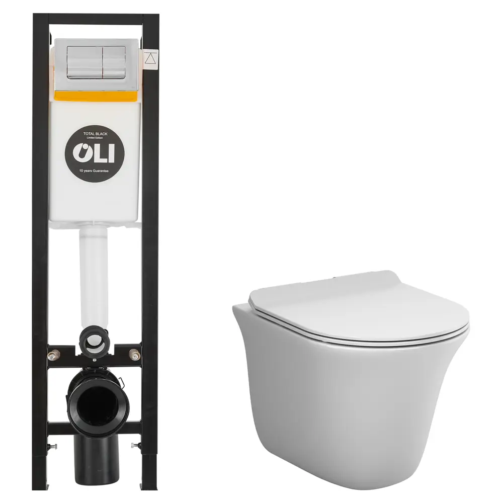Комплект инсталляции Oli Quadra с безободковым унитазом AM.PM Force STLM-2101936