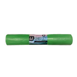 Мешки для мусора Био 38 мкм 240 л цвет зеленый 10 шт.