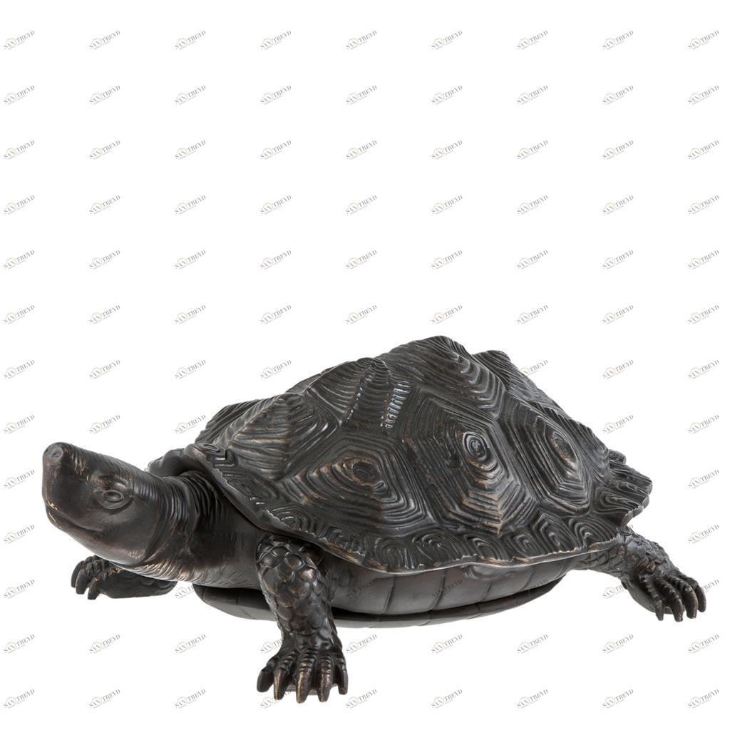 Статуэтка декоративная металлическая 14х9 см черная Turtle EICHHOLTZ EICHHOLTZ 062761 Бронза;черный 