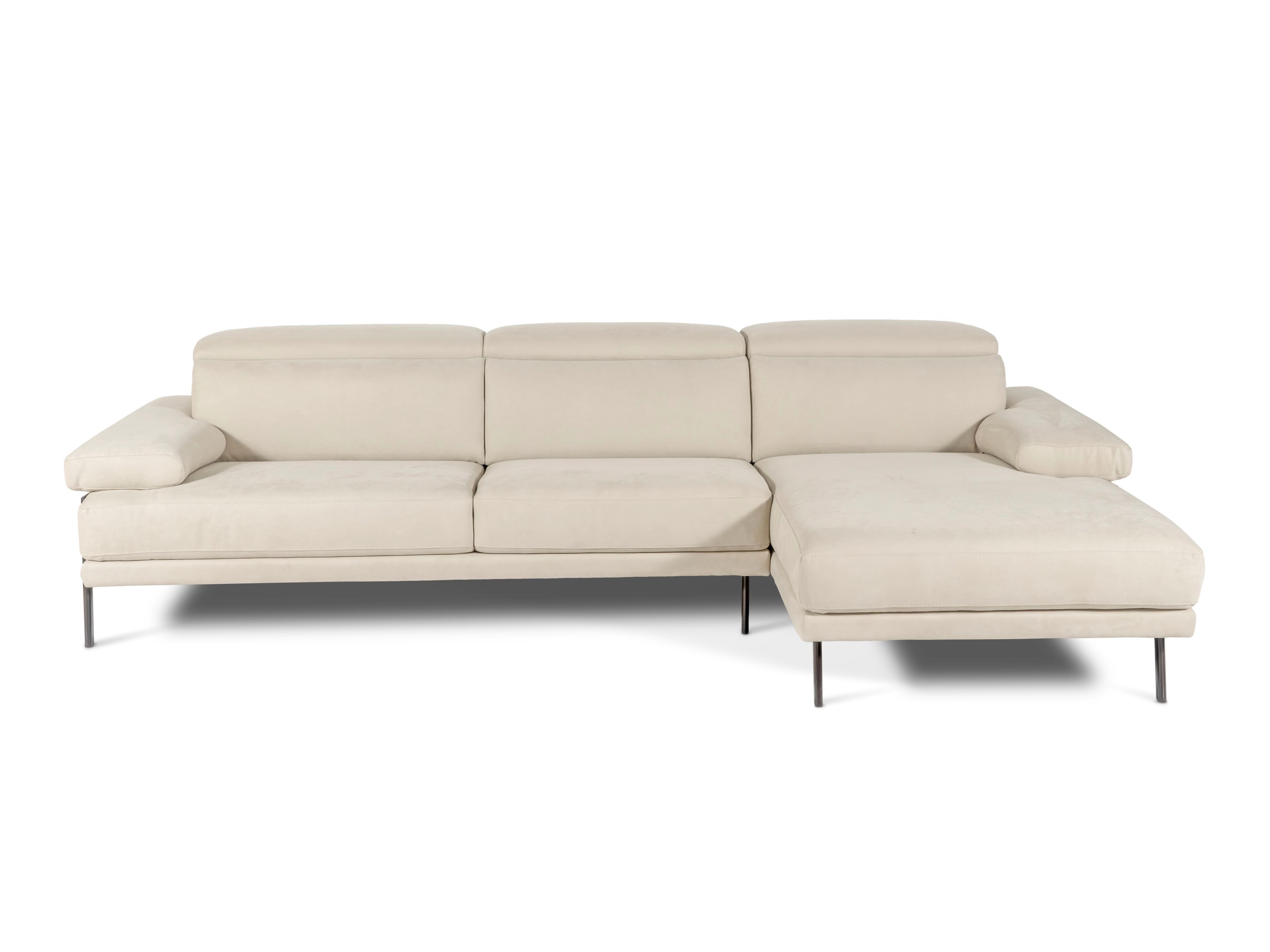 Модульный кожаный диван с подголовником и полуостровом Calia Italia премиум ARCH-00061715