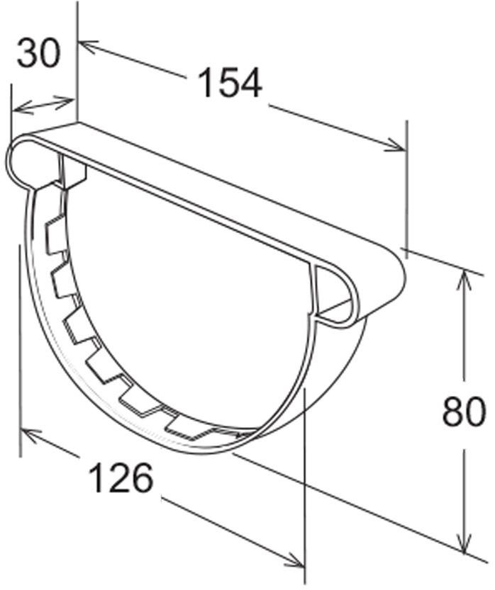 First Corporation Головка водосточного желоба из пвх First plast Tn125n - Вид №1
